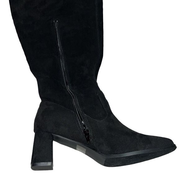 FTF Over-The-Knee Wide-Width/Wide-Calf Faux-Suede Boots - Picture 5 of 10